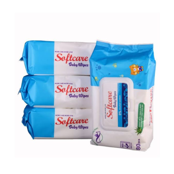 Limited Offer 80pcs Softcare Baby Wet Wipes