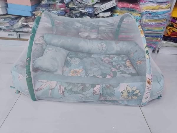 Portable Baby Cosleeper with Removable Mosquito Net – Foldable Baby Bed for Travel & Home Use | Safe, Breathable & Comfortable Sleep Solution