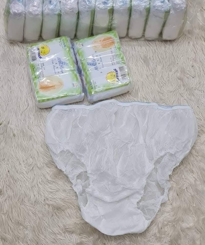 5-Piece Disposable Maternity Pants Pack – Soft, Breathable, and Stretchable Postpartum Underwear for Hospital and Travel Use