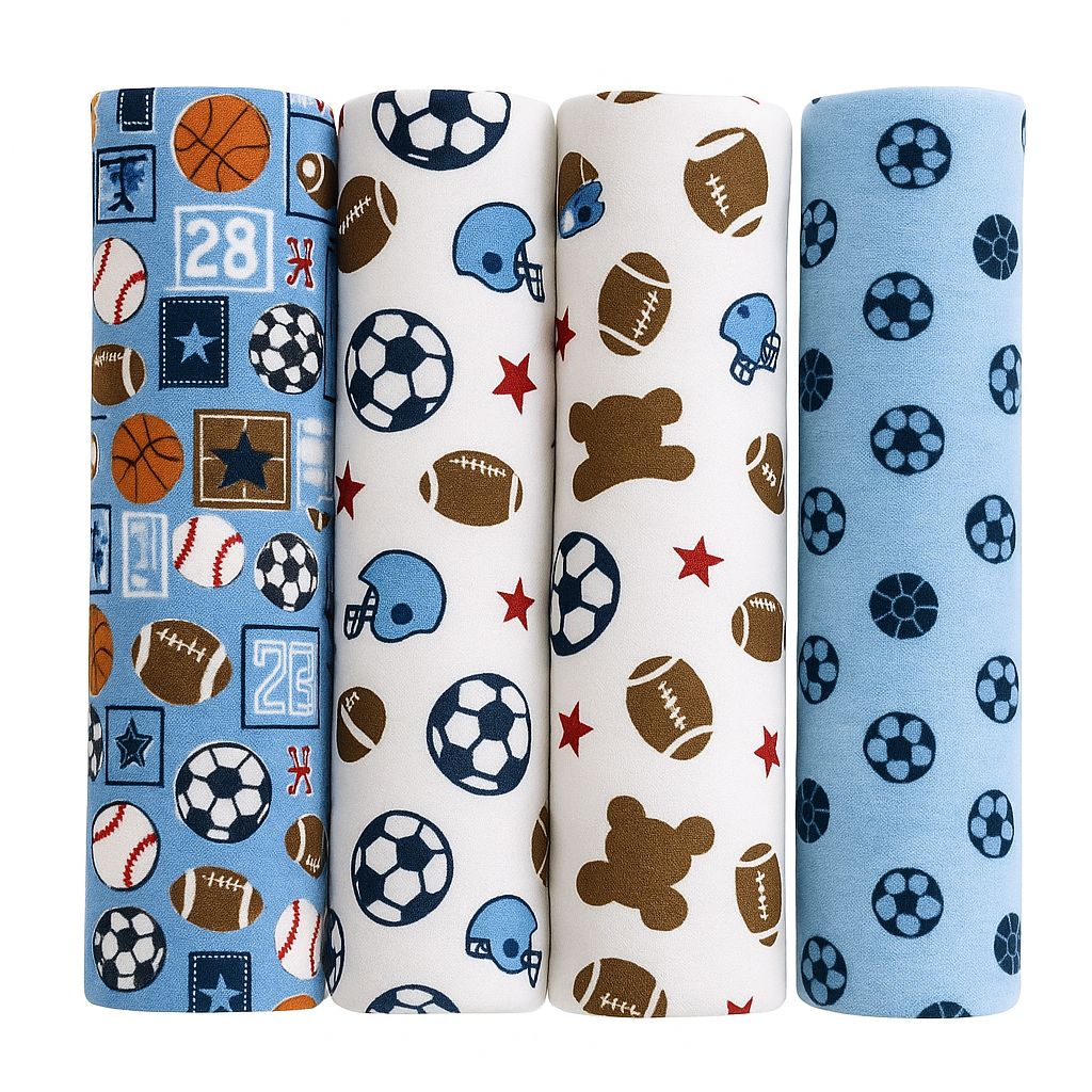 Cotton Flannel Receiving Blankets for Newborns – Soft, Warm, and Breathable Swaddles for Everyday Baby Care-For Highly Priced they are a Pack of 6Pcs While the Lowly Priced they are a Pack of 4Pcs