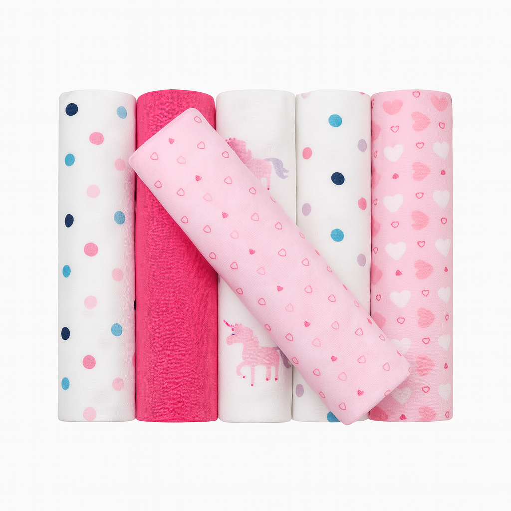 Cotton Flannel Receiving Blankets for Newborns – Soft, Warm, and Breathable Swaddles for Everyday Baby Care-For Highly Priced they are a Pack of 6Pcs While the Lowly Priced they are a Pack of 4Pcs