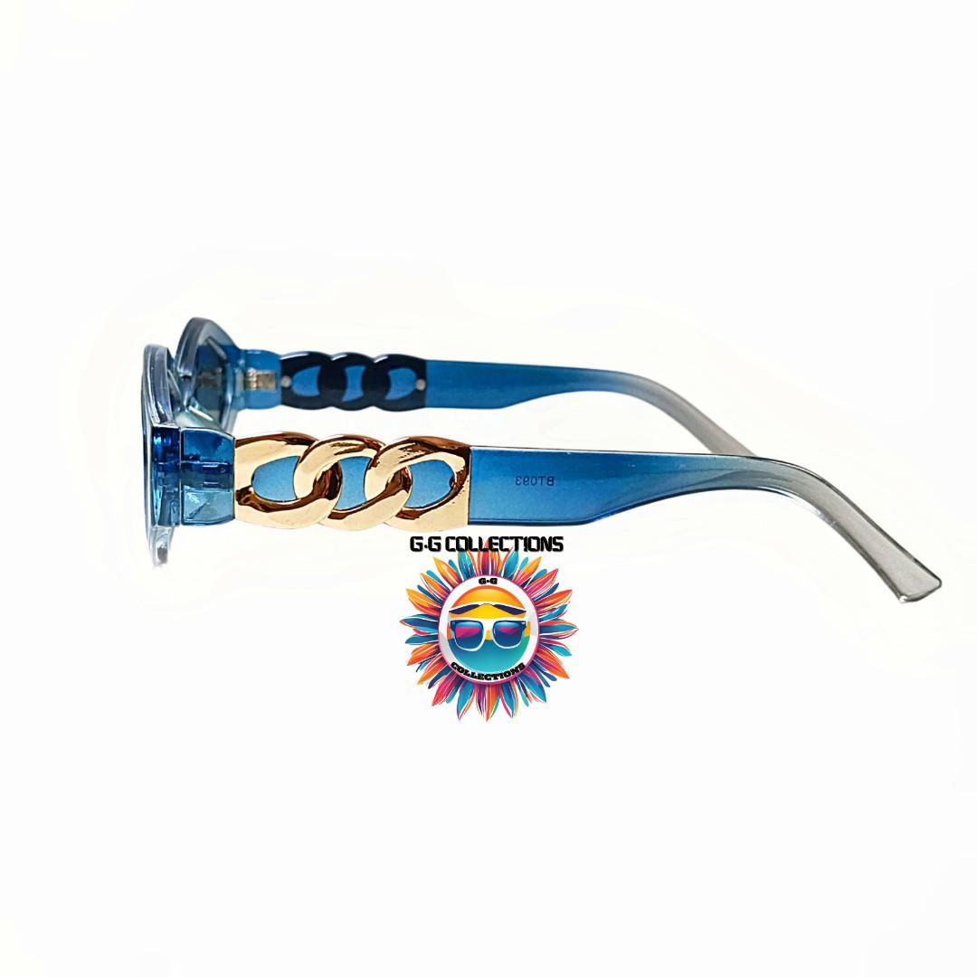Reflective hexagon sunglasses