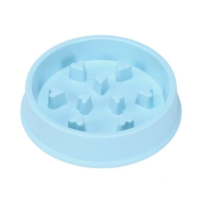 Pet Slow Food Bowl Anti-choking Feeder PP Plastic Dish Bowl Home Dog Eating Plate Anti-gulping Feeding Supplies