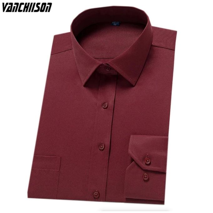 Fashion Slim Fit Official Long White Sleeved Shirt