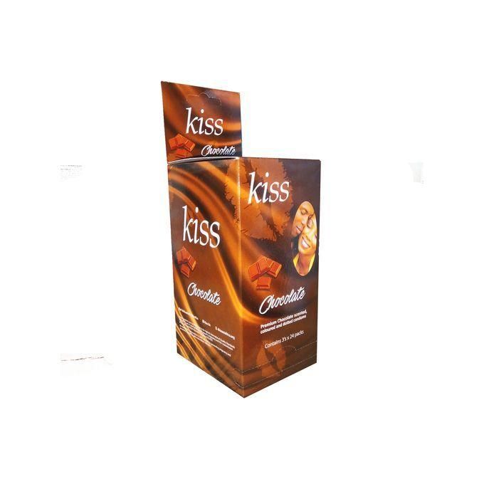 Kiss condoms  Chocolate Flavored Dotted  - 3 Pack of 3s