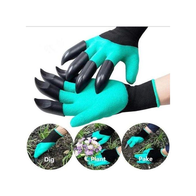 Gloves with Claws Heavy Duty Gloves for Gardening & Farming Reusable, Washable Gloves for Digging, Planting & Pruning Garden Accessories