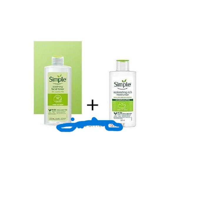 simple Soothing Facial Toner + Replenishing Moisturizer