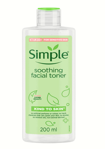 Simple Skincare – Refreshing Facial Wash / Soothing Facial Toner / Hydrating Light Moisturizer (Sold Individually or as a Set)