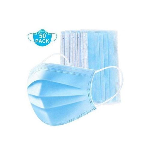 Surgical Face Mask Non Woven Dustproof 3 Ply 50pcs