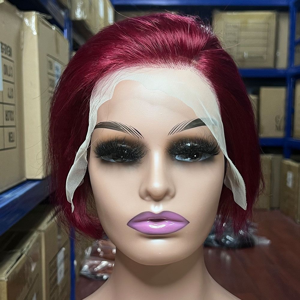 Pixie Cut Wig Human Hair Lace Front Wigs Human Hair 13x4 Lace Front Wigs Human Hair Short Wigs Bob Wig 8inch Available in a variety of colors