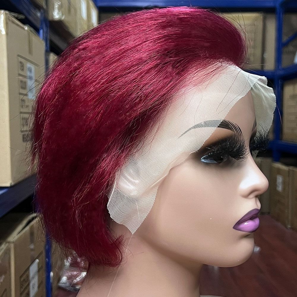 Pixie Cut Wig Human Hair Lace Front Wigs Human Hair 13x4 Lace Front Wigs Human Hair Short Wigs Bob Wig 8inch Available in a variety of colors