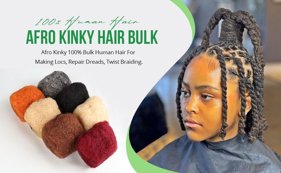 AFRO KINKY BULK 12A High Quality Human Hair Extension Black Color 30g Net Weight 10 Inch In Promotion
