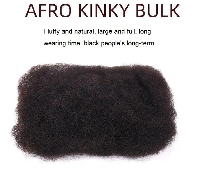 AFRO KINKY BULK 12A High Quality Human Hair Extension Black Color 30g Net Weight 10 Inch In Promotion