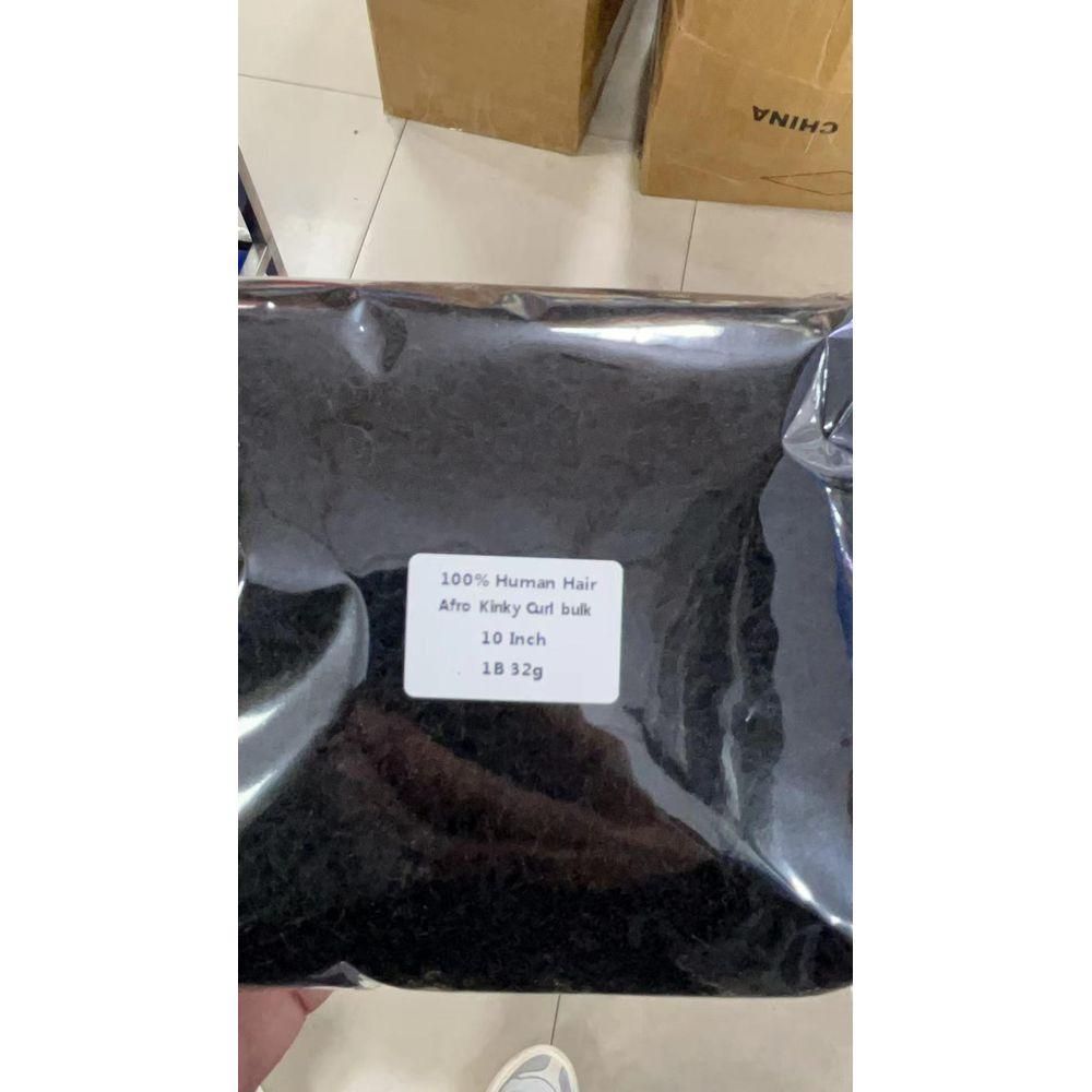 AFRO KINKY BULK 12A High Quality Human Hair Extension Black Color 30g Net Weight 10 Inch In Promotion