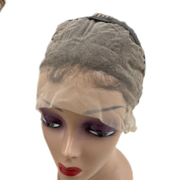 13*4frontal Braided Lace Wig Afro Curly 100% human hair