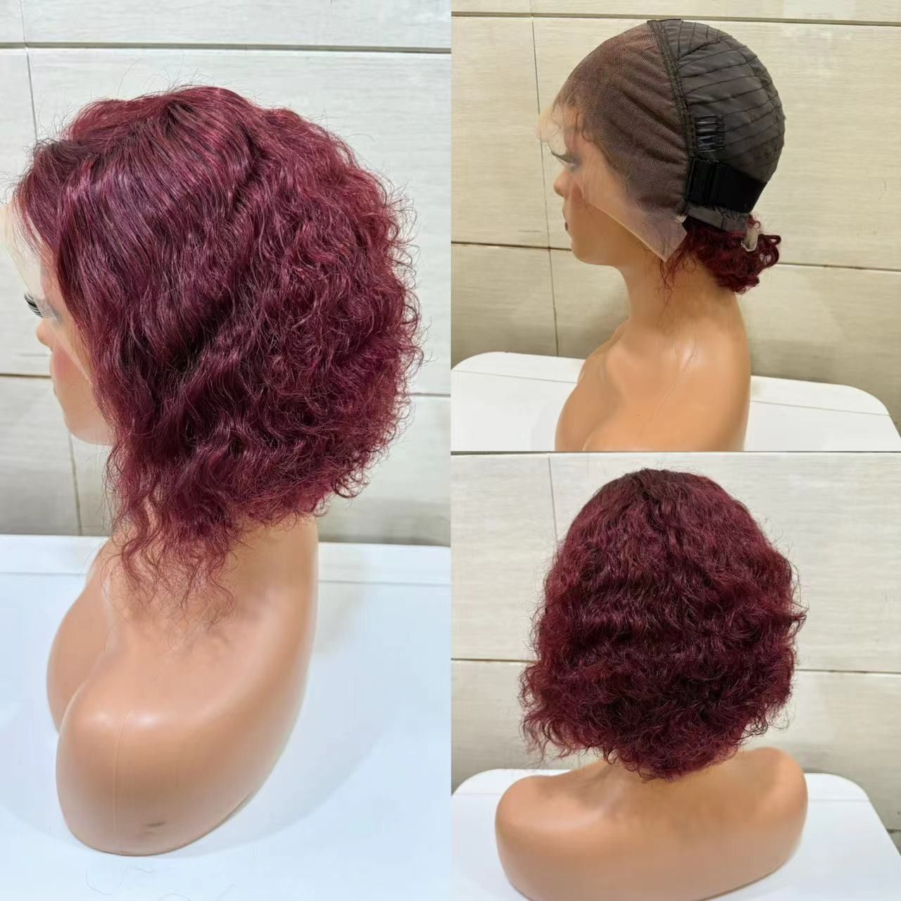 13*4frontal Braided Lace Wig Afro Curly 100% human hair