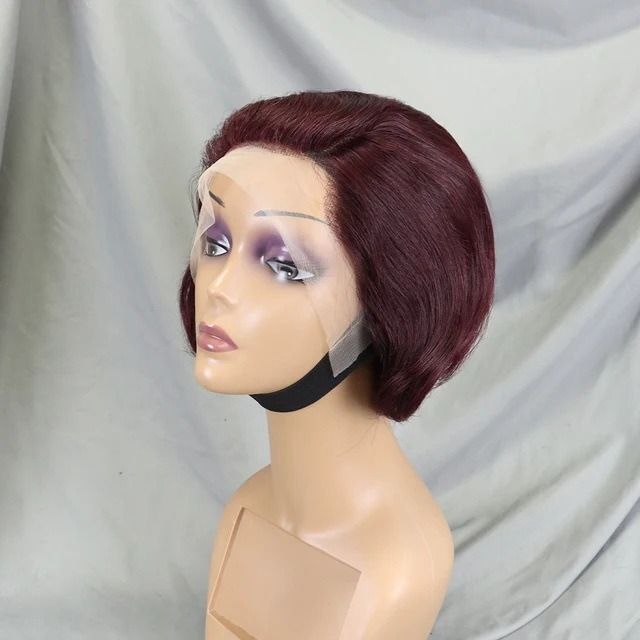 Colors wigs Pixie Cut Wig Short Bob Wigs 13*4 lace frontal  Human Hair
Wigs
