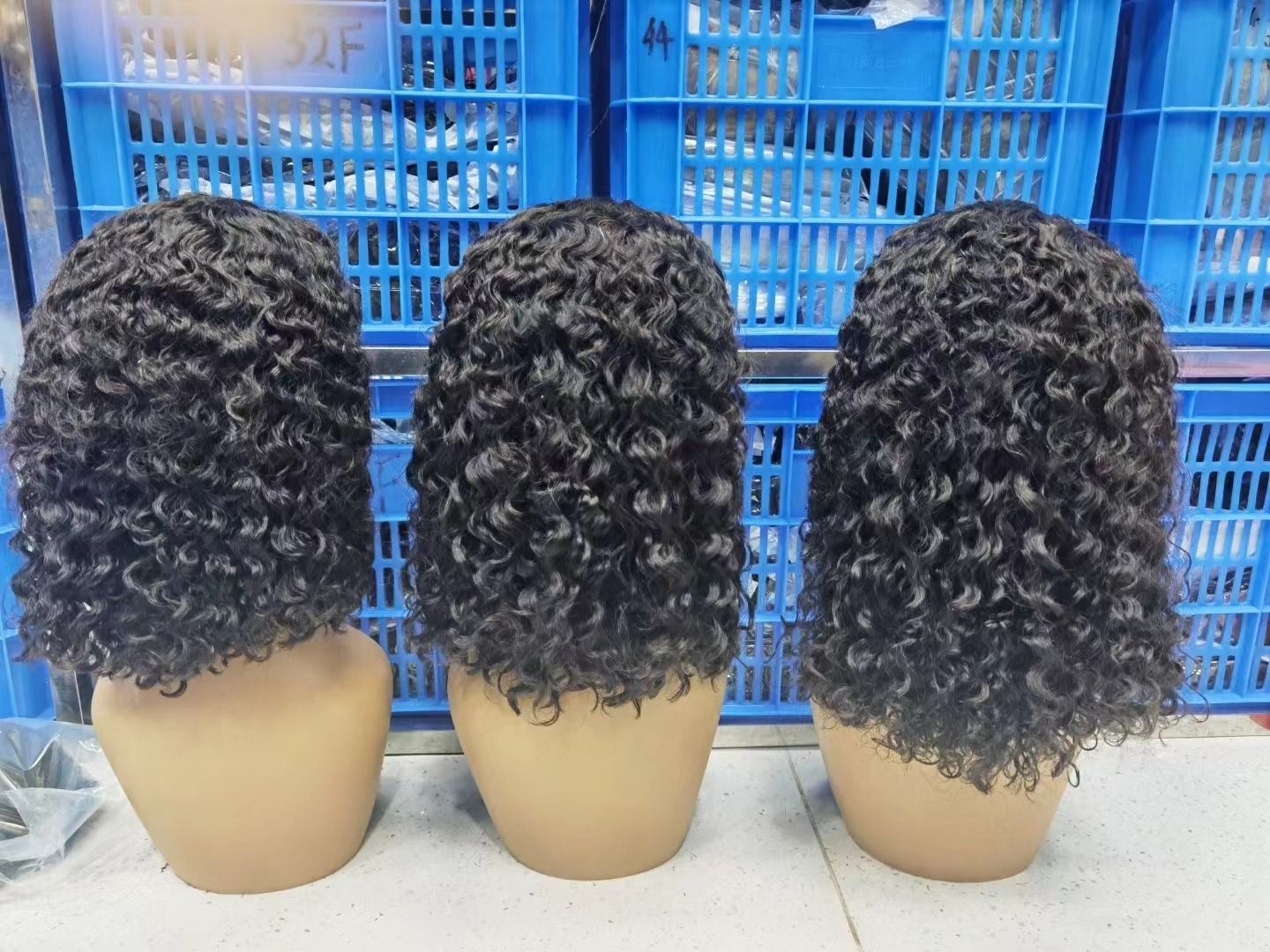 10A Indian Water Wave Bob 13*4 Frontal Human Hair Lace Wig