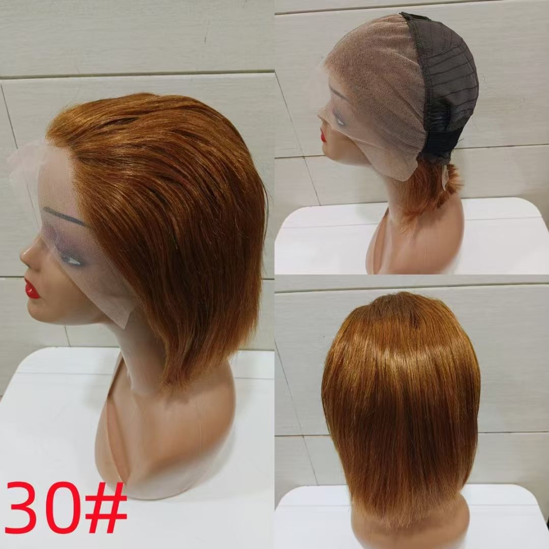 13*4 frontal straight bob 100% human hair wig cabelo available in a variety of colors
