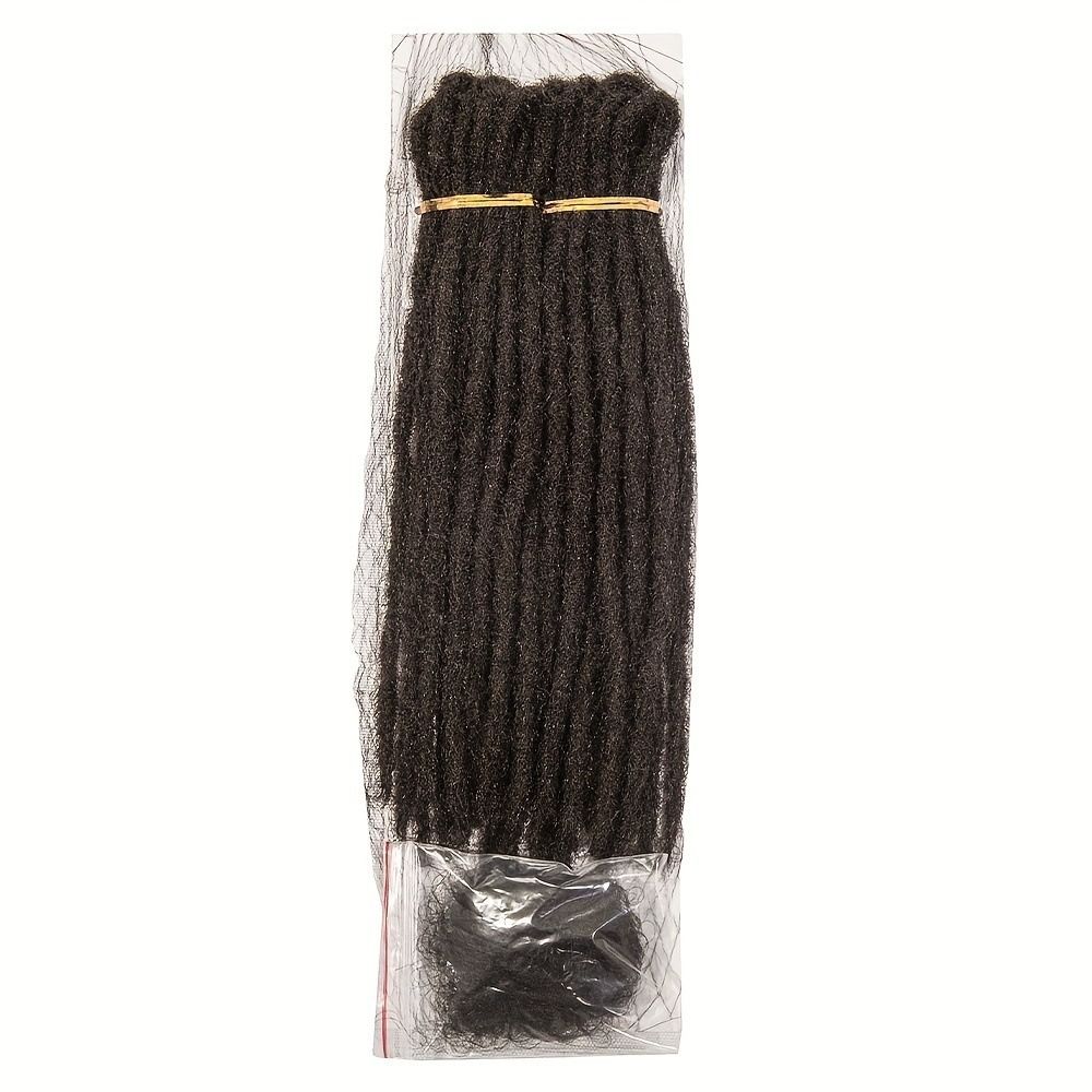 10 PCS 100% Real Human Hair Dreadlock Extensions 0.6cm Width Permanent Dread Extensions Double tail human hair dirty braids hand hook African reggae hip hop dirty braids Dreadloc