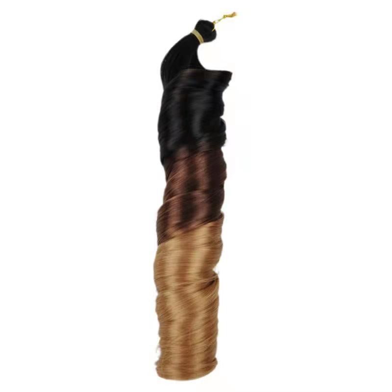 Synthetic Hair Extension 24inch 150g French Loose Curls Spiral For Braid Loose Wave Crochet Braids Hair
