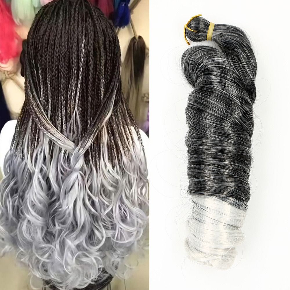 Synthetic Hair Extension 24inch 150g French Loose Curls Spiral For Braid Loose Wave Crochet Braids Hair
