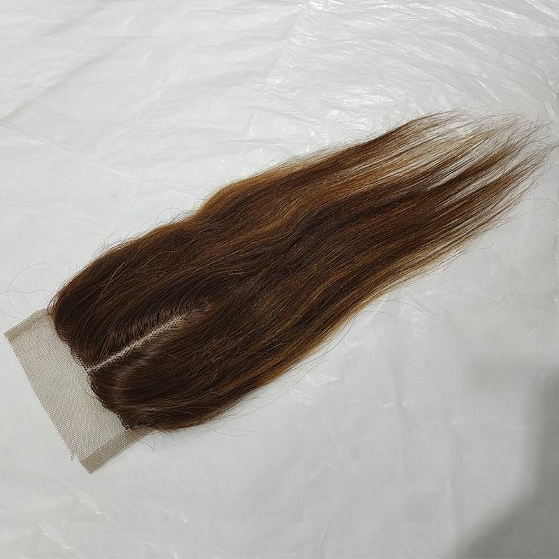 4pc bundles+ 4x4T part closure straight hair human hair Packet bundle p4/27 Piano color set human hair extension