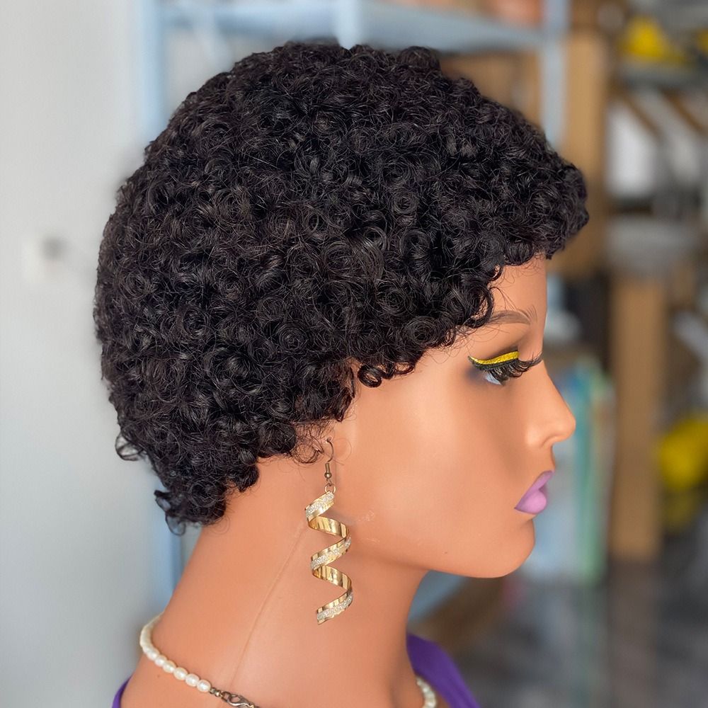 Human hair wigs human hair short mechanism african wigs
