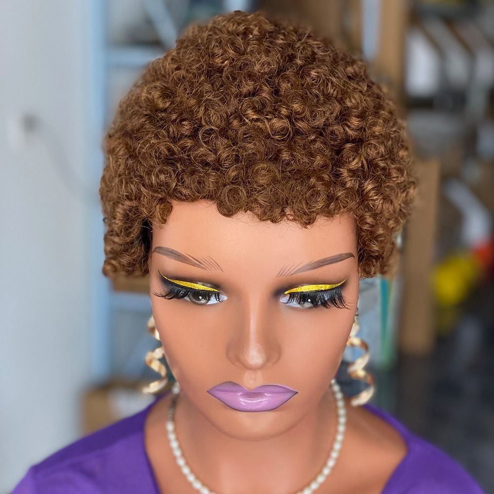 Human hair wigs human hair short mechanism african wigs