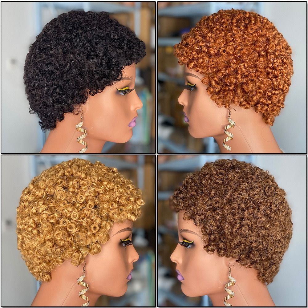 Human hair wigs human hair short mechanism african wigs