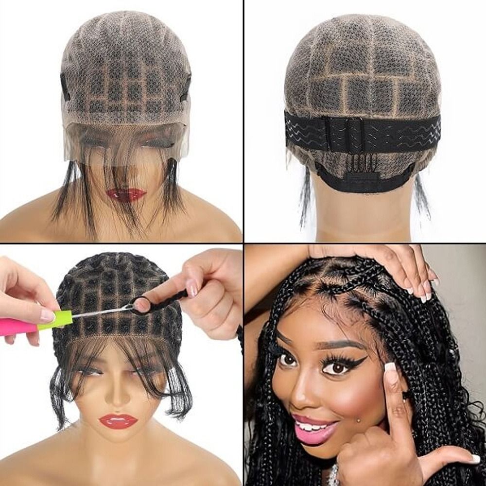 African wig dirty braids full lace mesh cap Full lace wig cap crochet hair full head cap