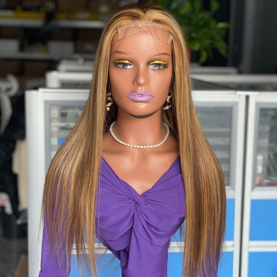180% Density Straight lace closure wig human hair wigs