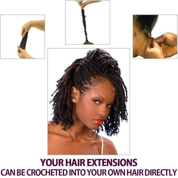 12 Inch Premium Afro Kinky Bulk human natural Hair for Dreadlock Extensions 30g 50g  Wig Accessories