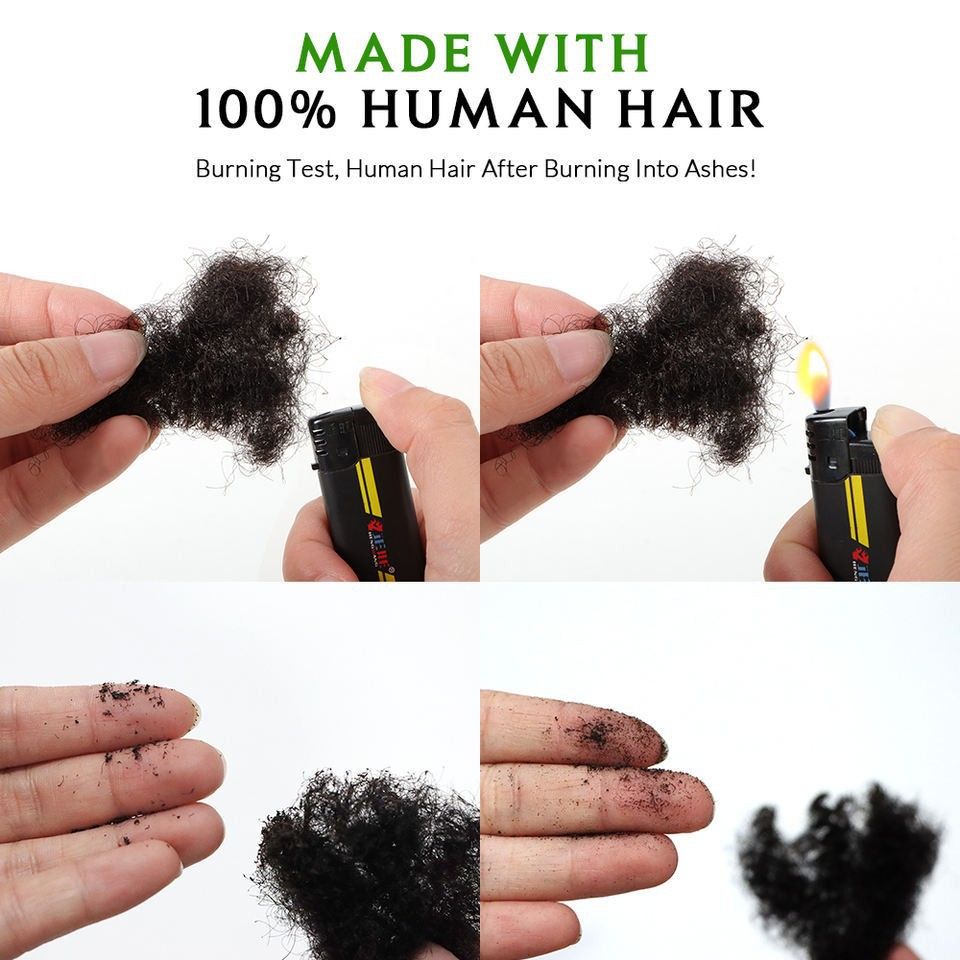 12 Inch Premium Afro Kinky Bulk human natural Hair for Dreadlock Extensions 30g 50g  Wig Accessories