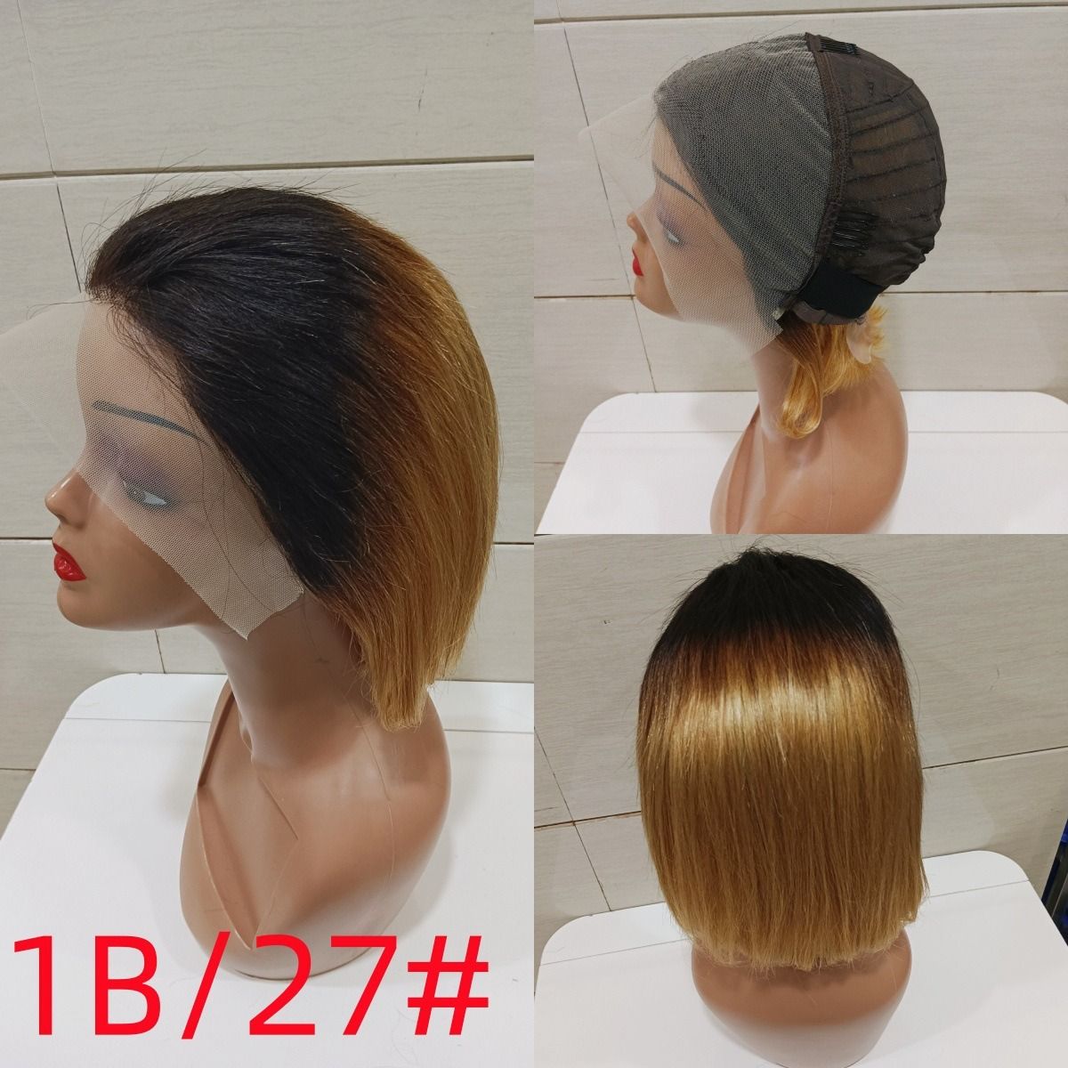 13*4frontal 7inch straight Bob 100%human hair