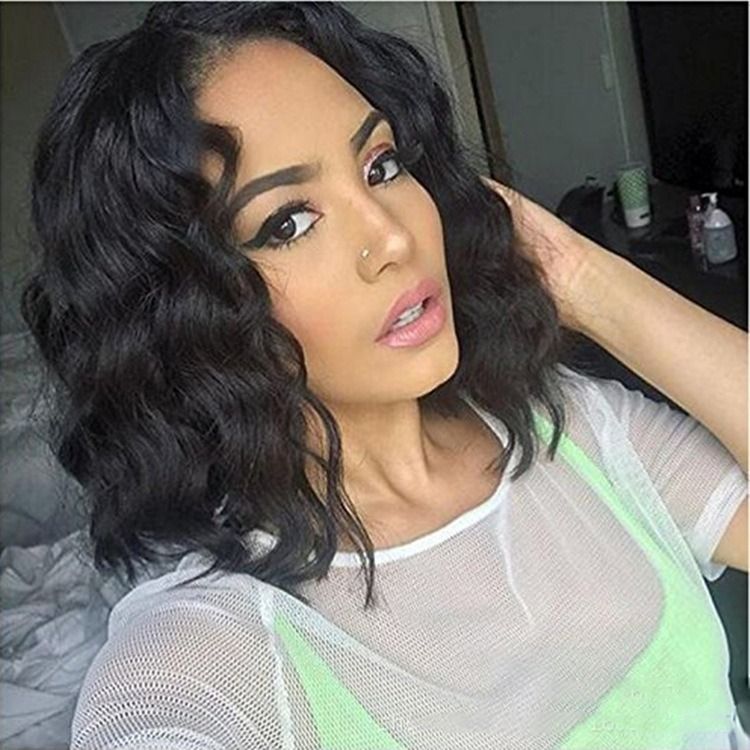 Small curly hair in Europe and the United States fashion short curly hair chemical fibre headgear in stock Amazon new recommendations