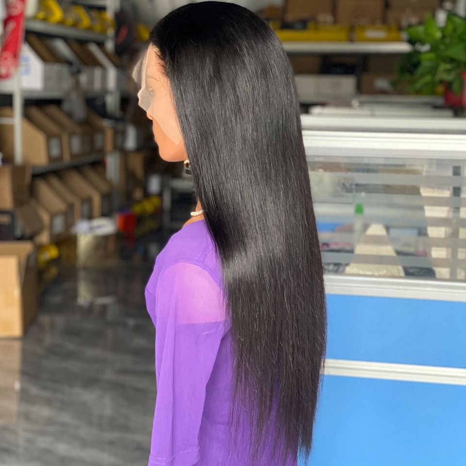 Long Straight 13x4 Lace Frontal Wig – Sleek & Silky Human Hair Wig for Women 22inches