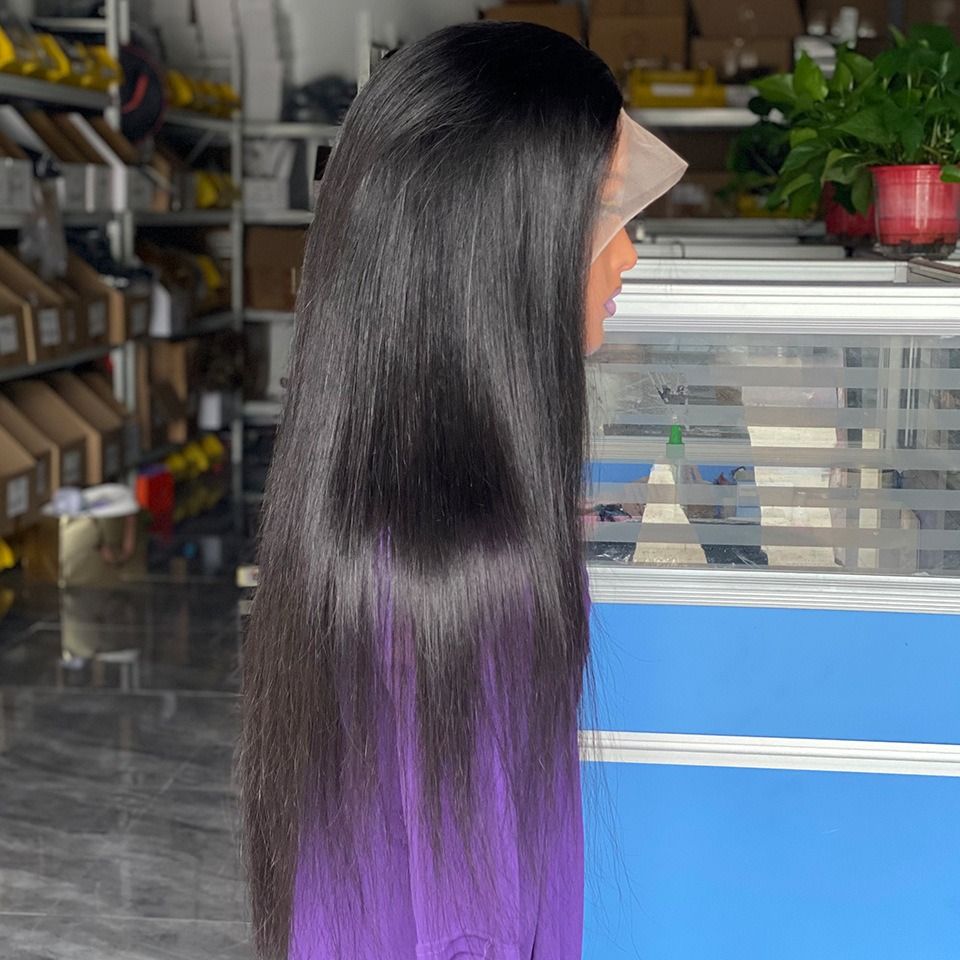 Long Straight 13x4 Lace Frontal Wig – Sleek & Silky Human Hair Wig for Women 22inches