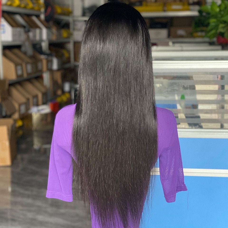 Long Straight 13x4 Lace Frontal Wig – Sleek & Silky Human Hair Wig for Women 22inches