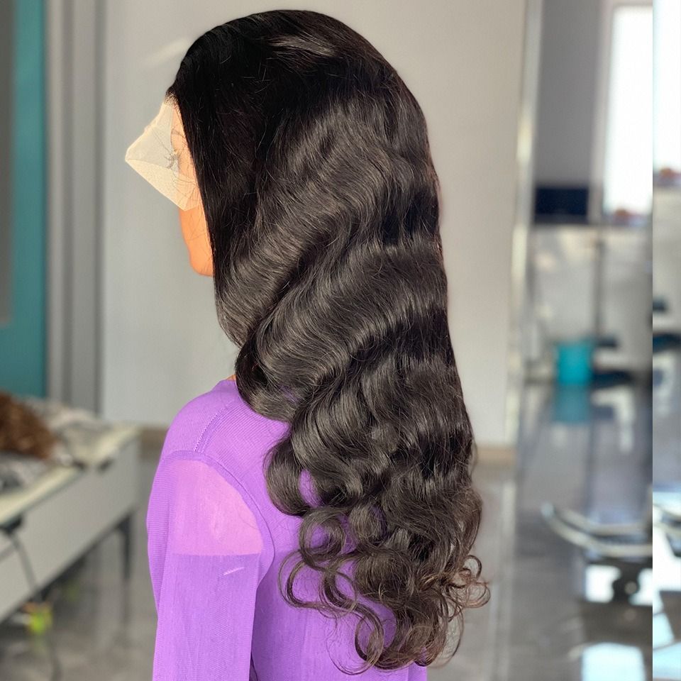 Long Body Wave Wig – 22” Human Hair, Natural & Luxurious – On Sale!