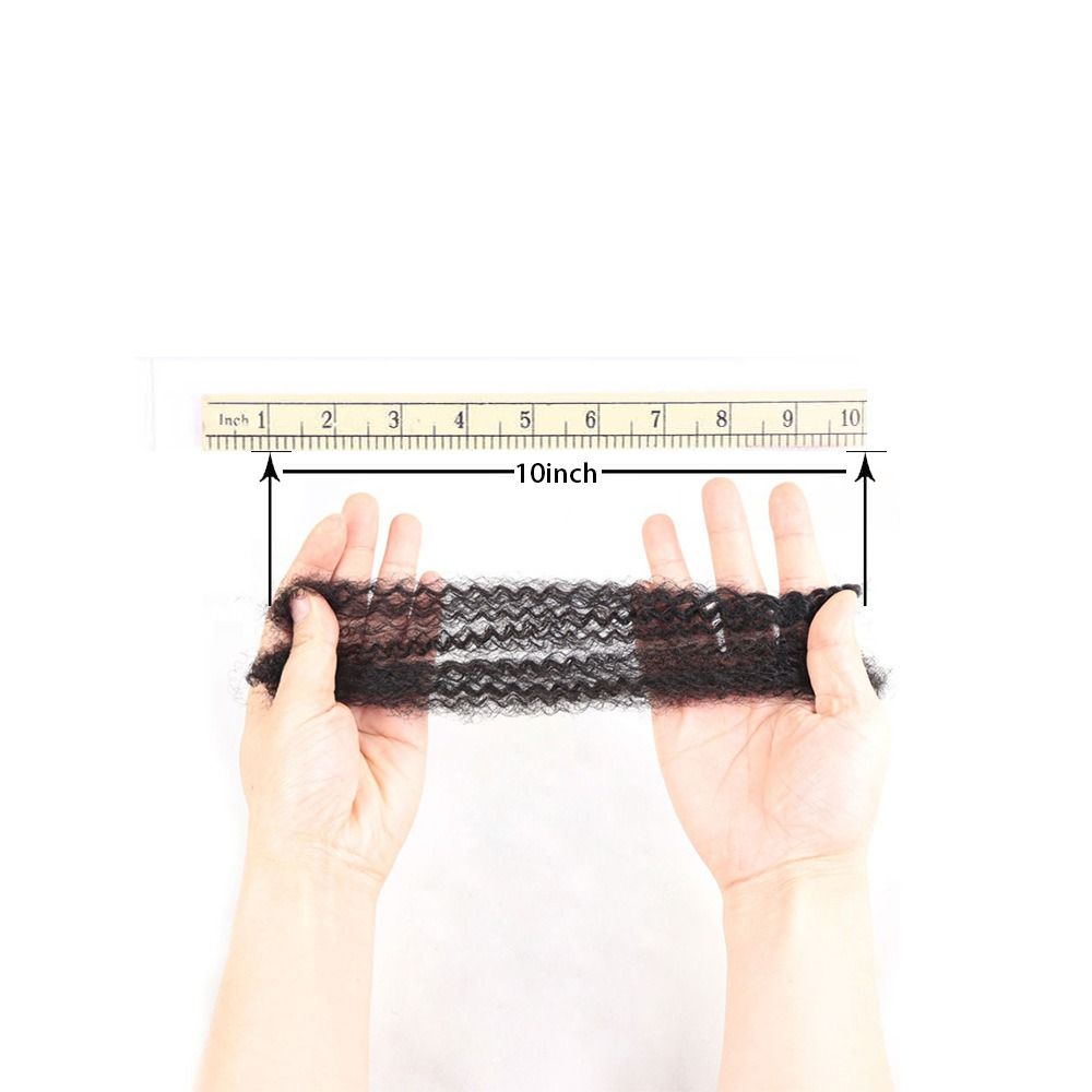 AFRO KINKY BULK Human Hair Extension Black Color 32g Net Weight 10 inch 12inch
