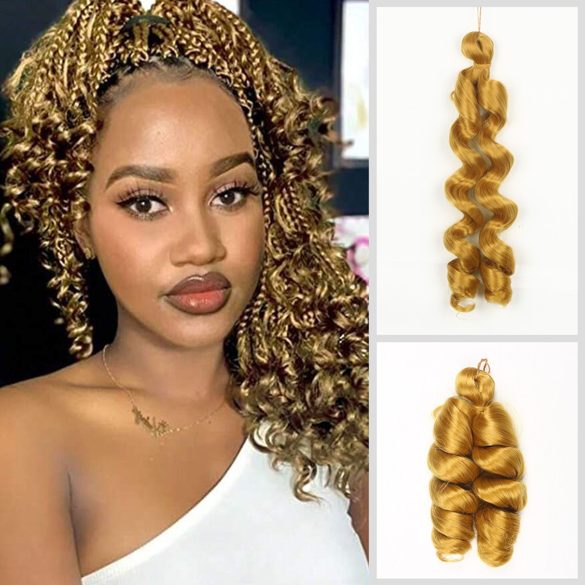 12in Italy curls Crochet Braids Hair synthetic