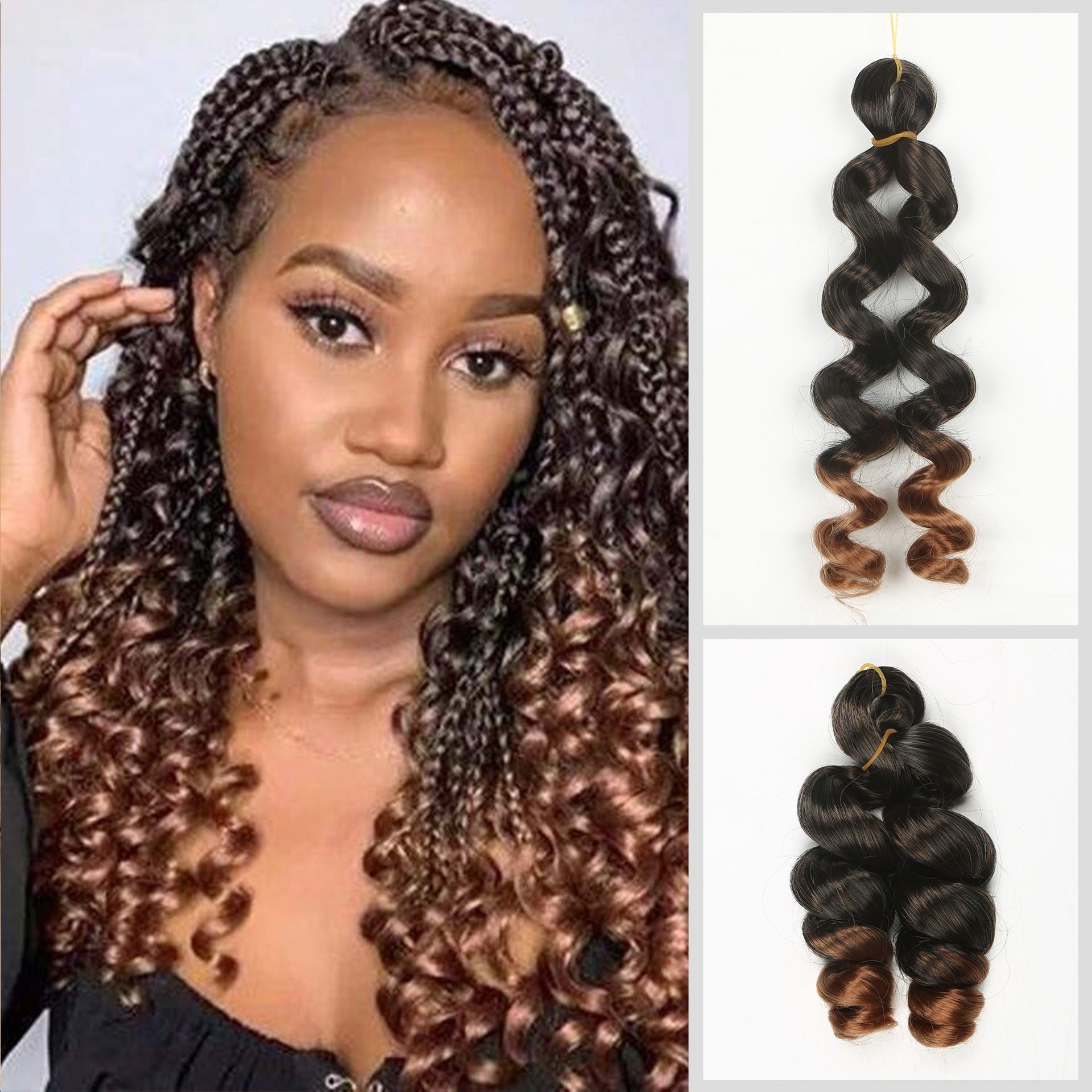 12in Italy curls Crochet Braids Hair synthetic