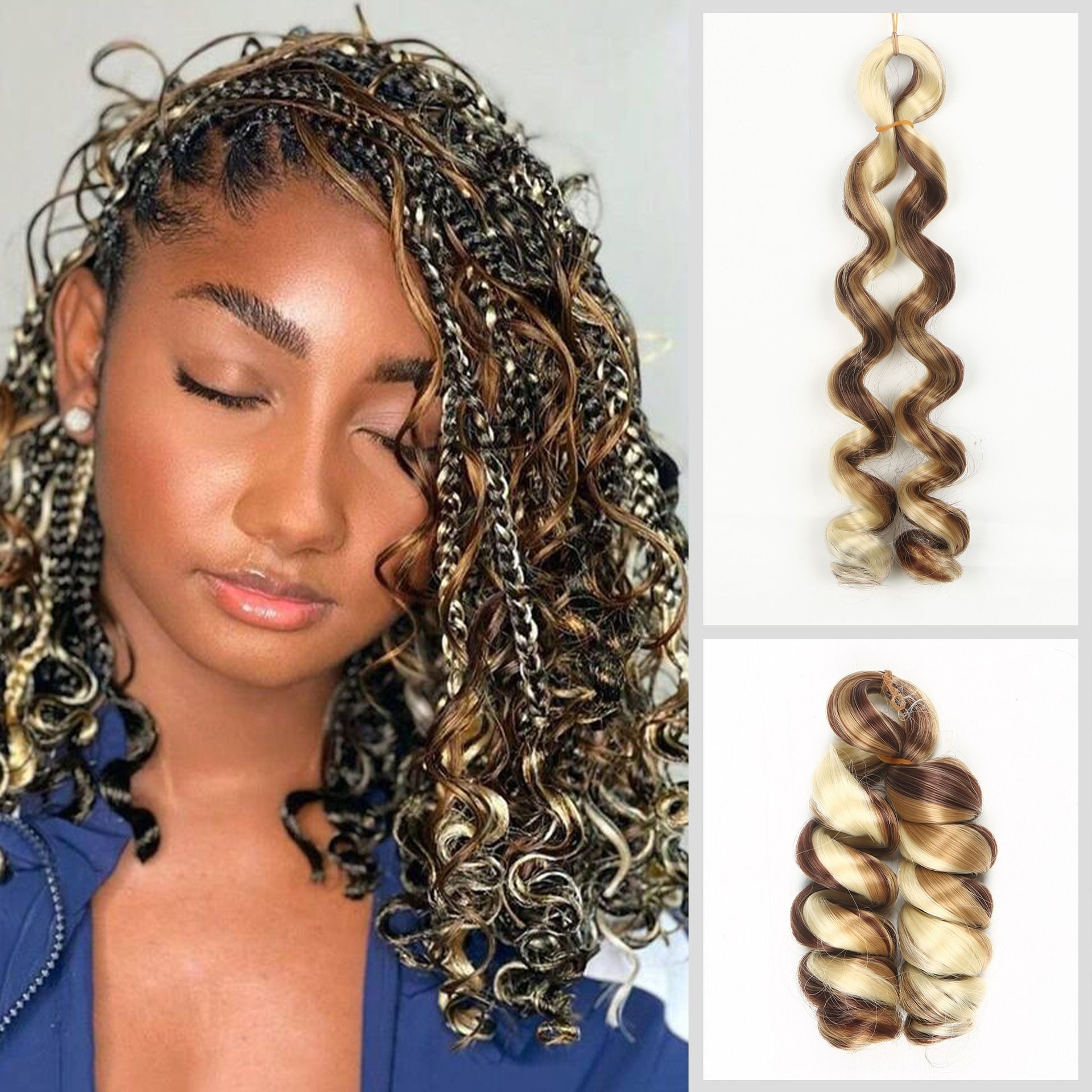 12in Italy curls Crochet Braids Hair synthetic