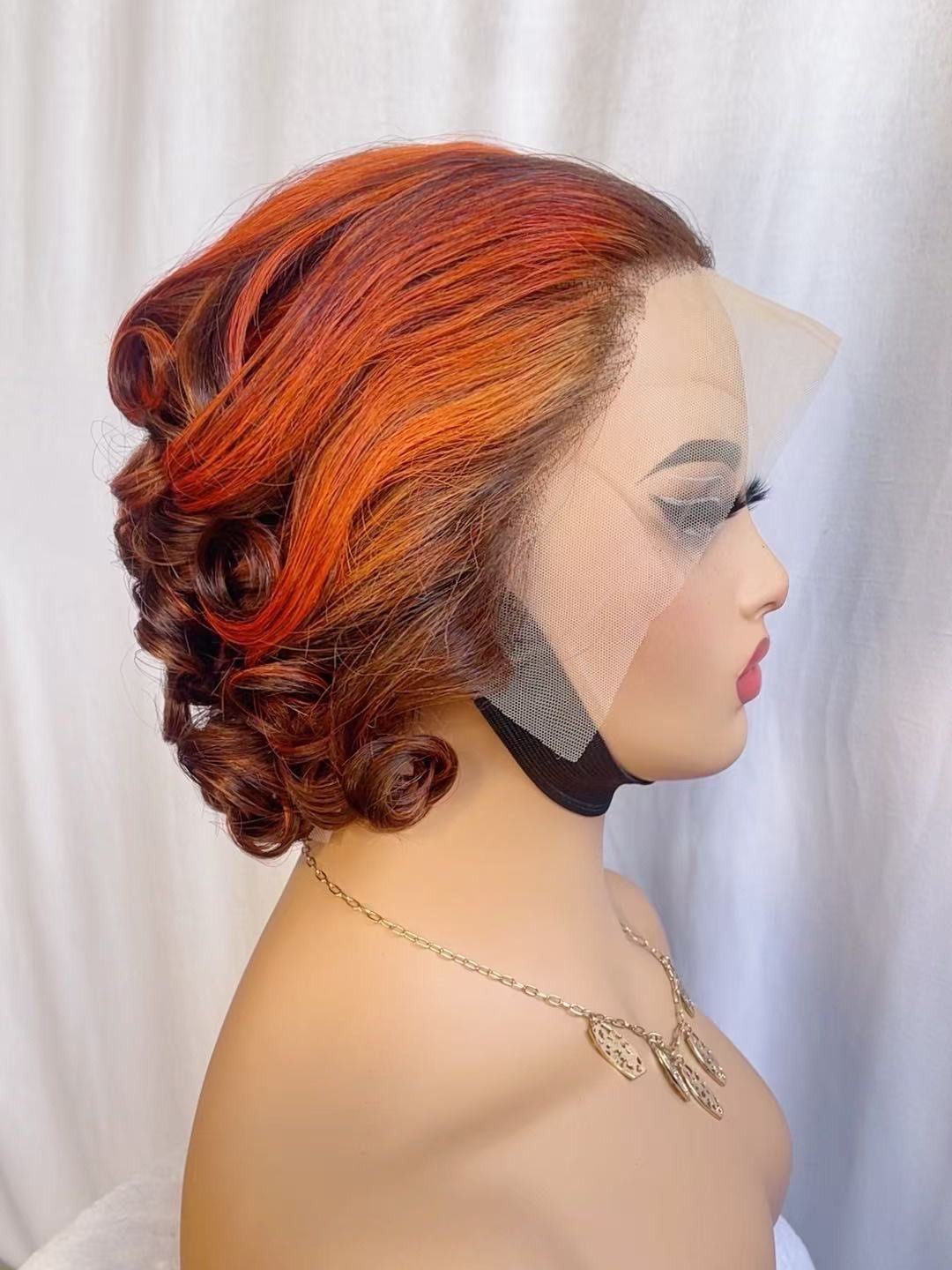 13x4 Lace Front Human Hair Wig for Black Women – Big Curly Glueless Wig, Deep Parting, Natural Look, Long Kinky Curly Wig