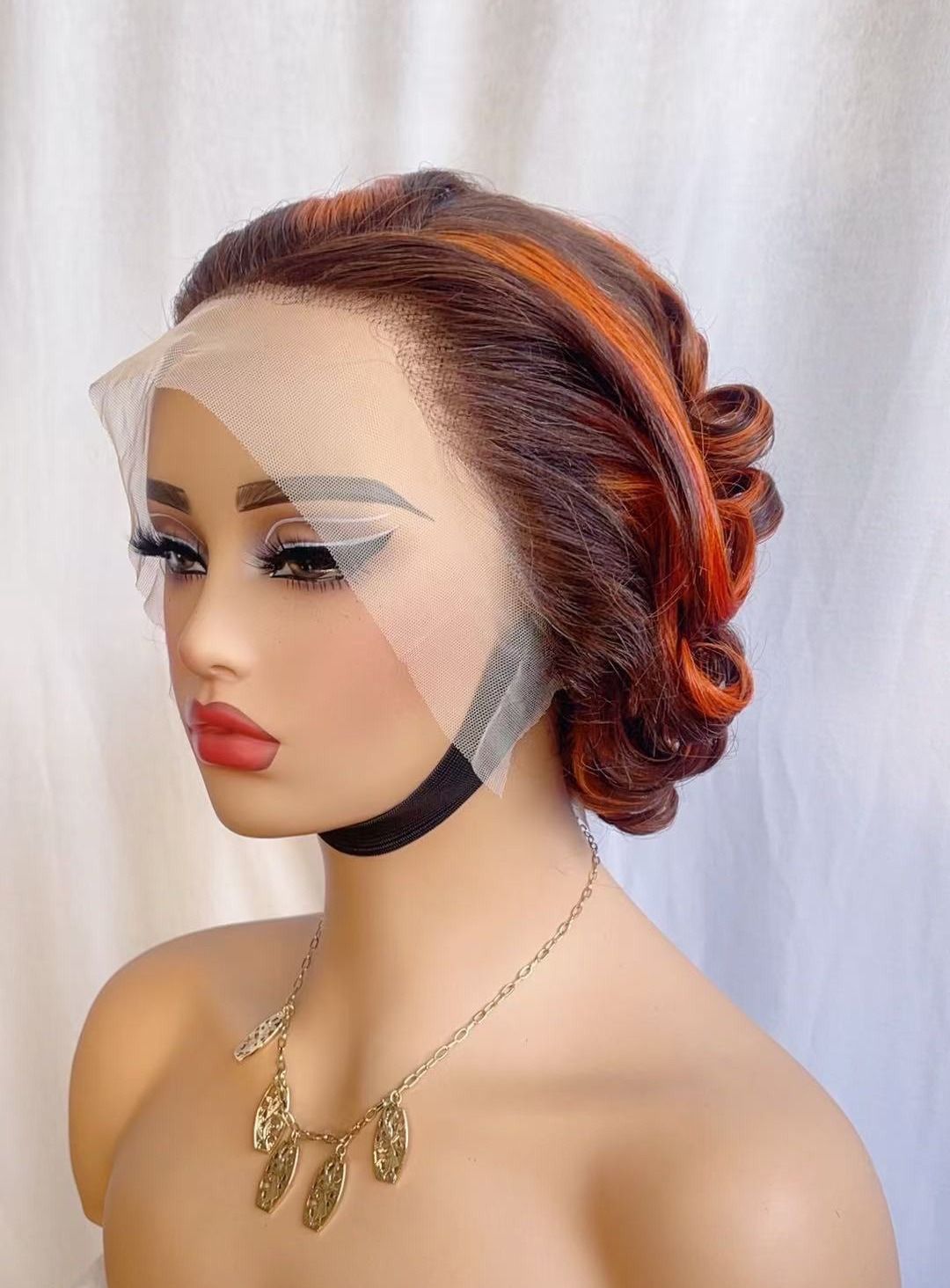 13x4 Lace Front Human Hair Wig for Black Women – Big Curly Glueless Wig, Deep Parting, Natural Look, Long Kinky Curly Wig