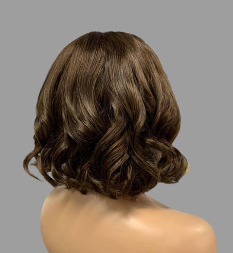 Brown with Blonde Highlight Bob Wig – 100% Human Hair – Short Straight Bob for Women – Glueless, Natural Look – Stylish Wig for Kenya Beauty