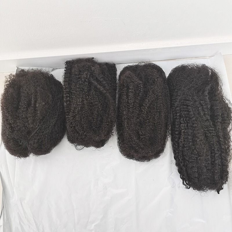 AFRO KINKY BULK 100% Human Hair Extension Black Color 30g Net Weight 12-18 inches