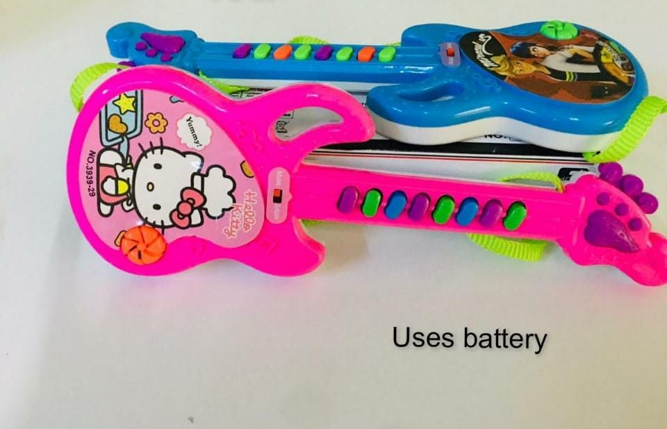 💫😍INNOVATIVE KIDS MUSIC GUITAR 🎸 clear sound, comfortable grip, smooth surface, suitable for children and beginner. Adjust strings’ tighten or loose, create different sounds, gui