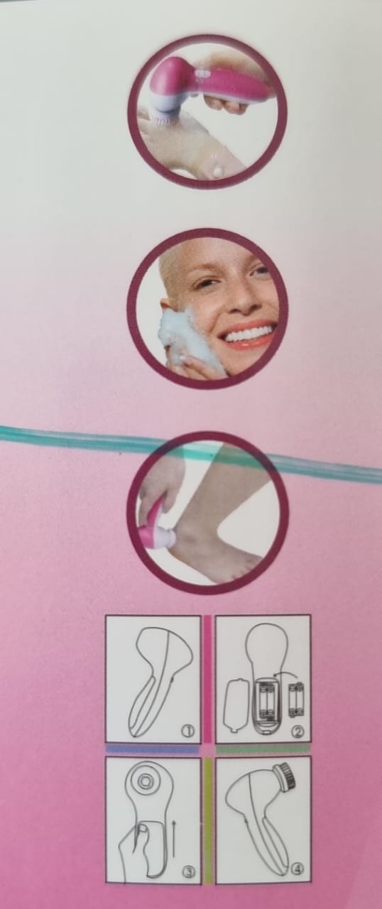 🥳🥳 ENHANCE YOUR LOOK😘😘 New 5 in 1 beauty  care massager. Has a soft brush to clean and care your eyes. Makeup brush Latex soft sponge for eye and cheek massage